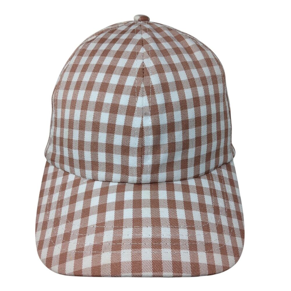 Rubi Slideback Hat Multicolor One Size Adjustable Gingham 6 Panel Blank